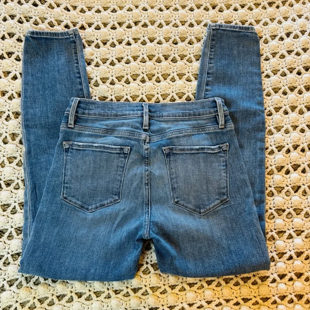 Frame Denim Le‎ Skinny de Jeanne Crop Jeans Light/Medium Wash size 28